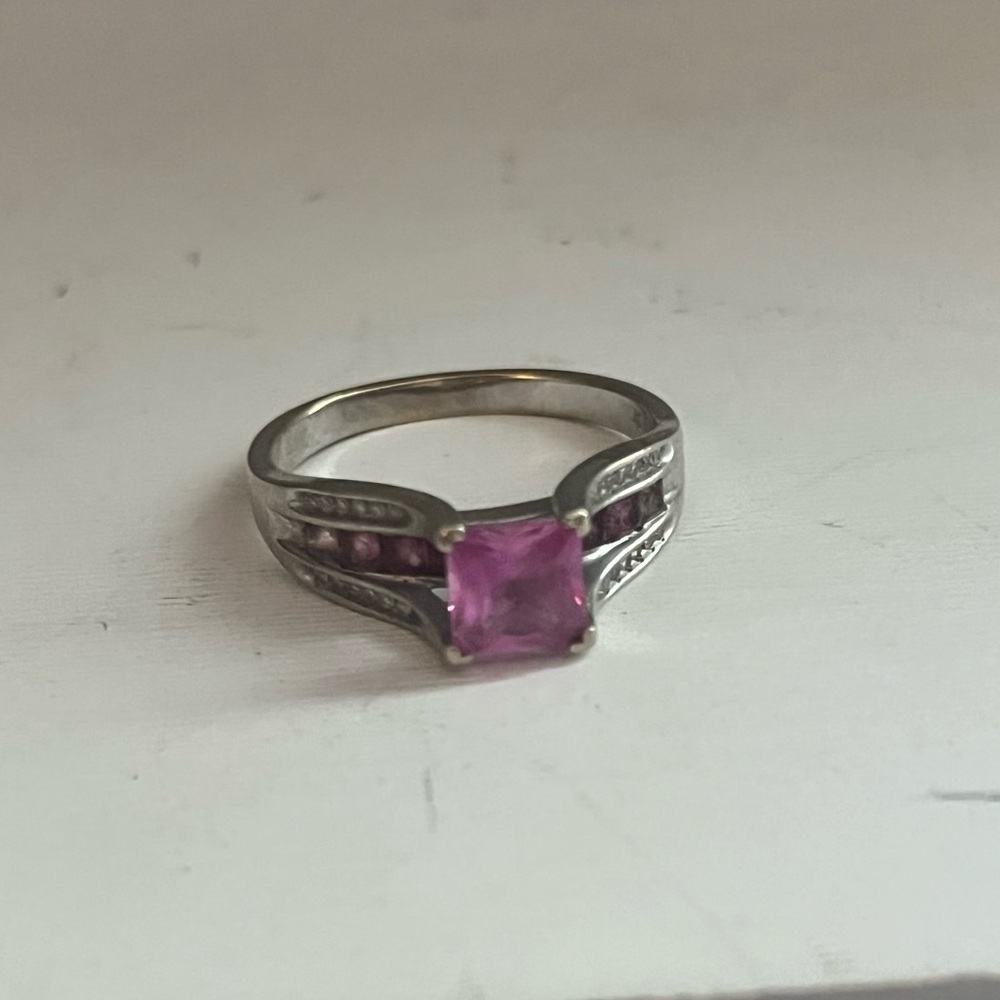 Pink Sapphire Ring- Size 12